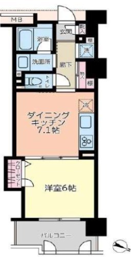 朝日シティパリオ王子神谷 間取り図