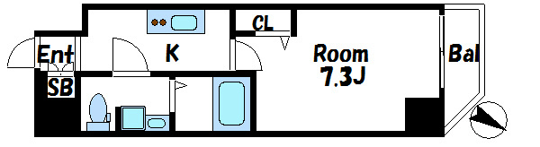 グランヴァンセレッソ王子レジデンシア  間取り図