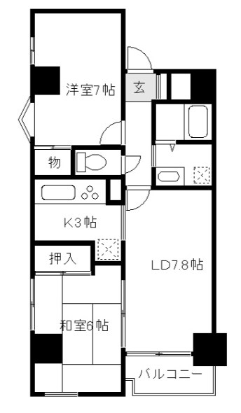 サンハイム清水 間取り