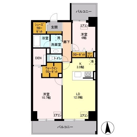 ロイヤルパークスシーサー 間取り図