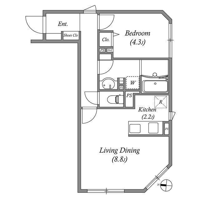 ES-Grande門前仲町デュオ 間取り