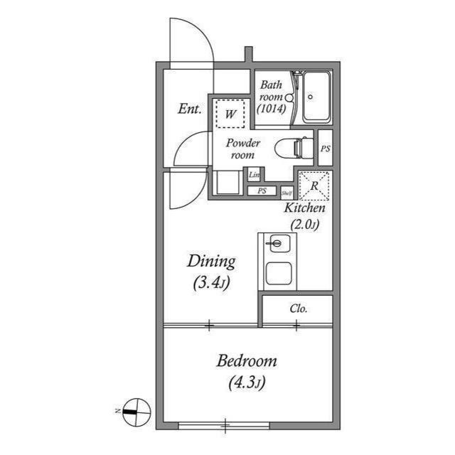 ES-Grande門前仲町デュオ 間取り