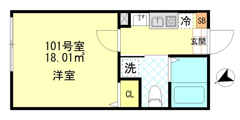 ボンボニエール一之江 間取り図