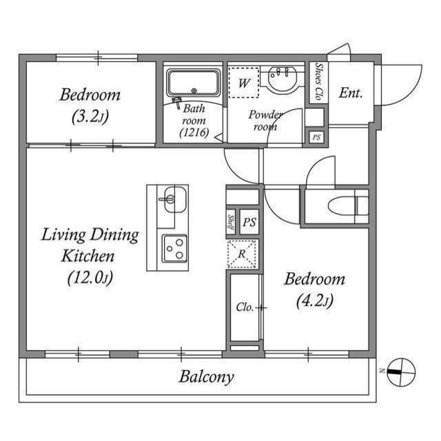 ES-Grande門前仲町デュオ 間取り