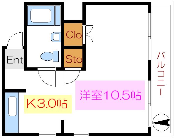 東光ホームズ 31号室 間取り