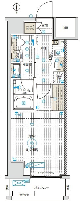 ベルグレードKAMEIDO 間取り図