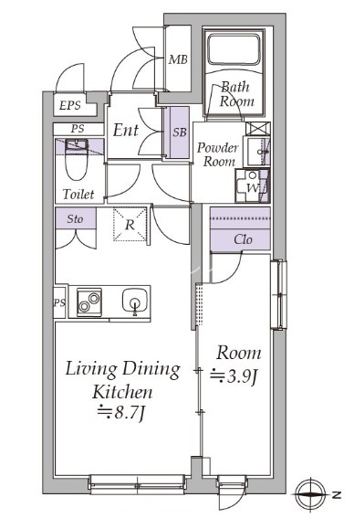 アトリオフラッツ日暮里 間取り
