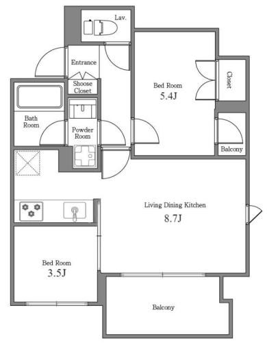 N-flats小台 間取り