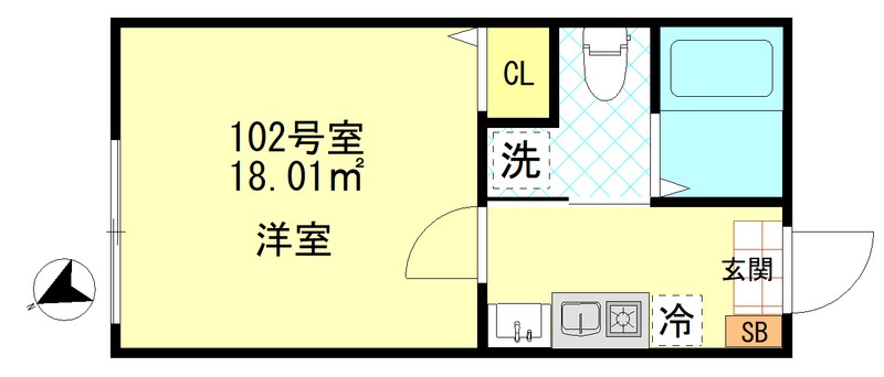 ボンボニエール一之江 間取り図