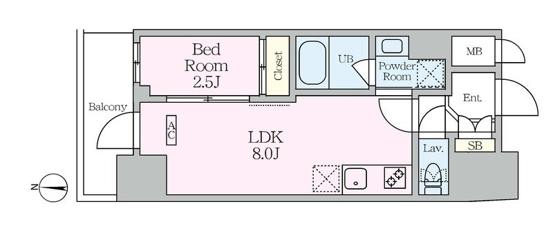 Garden Xavis 木場 間取り図