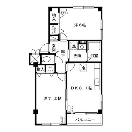 メイプル小岩 間取り図