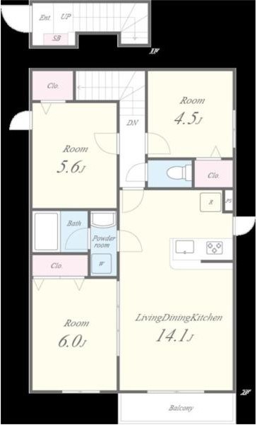 ラ　フィーグⅡ 間取り図