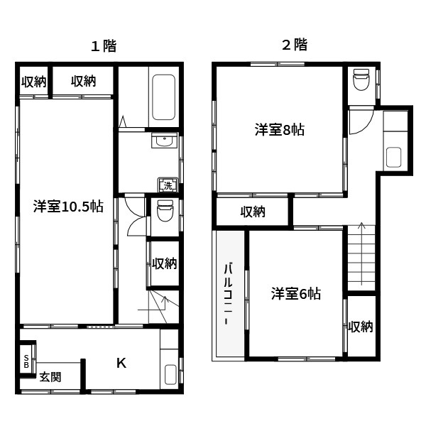 梅田６丁目貸家 間取り