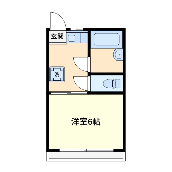 コープサカマキ 102号室 間取り