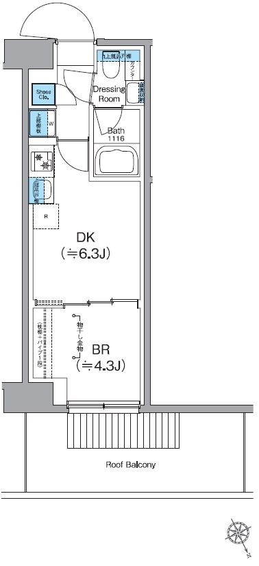 クレヴィアリグゼ日暮里根岸   間取り
