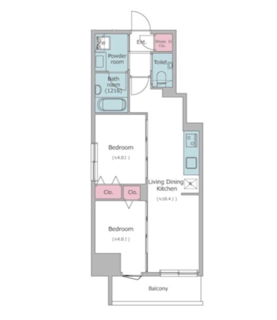 ドゥーエ入谷 間取り