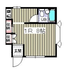 ローズアパート 105号室 間取り
