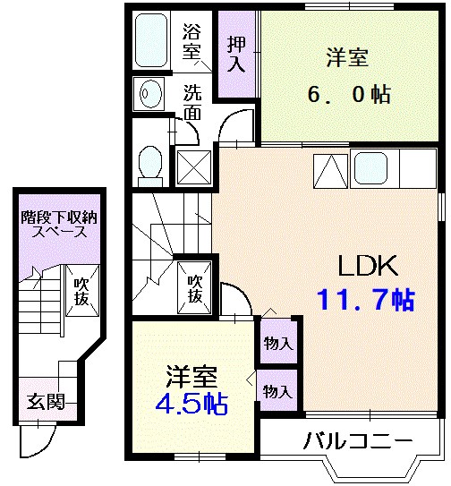 コンフォート1 間取り図