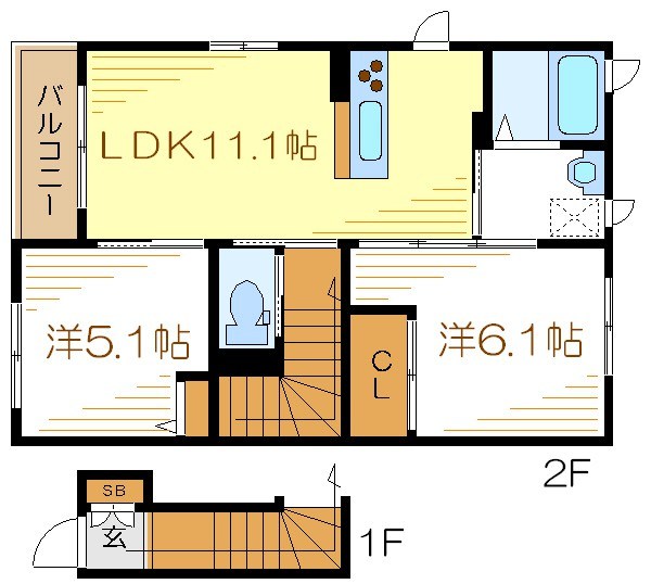 クレセオＮ 間取り図
