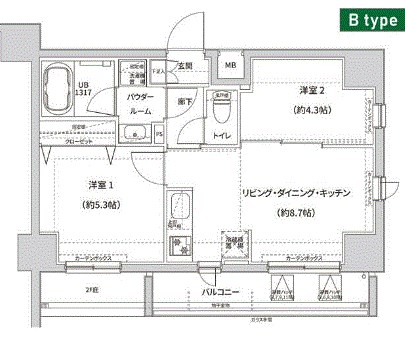 ガレリアレジデンス南千住 間取り