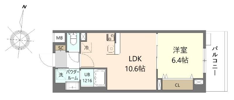 ウエサカ　ステューディオ 間取り