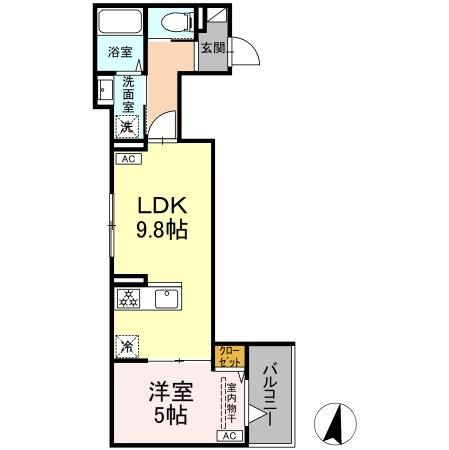 セレスティア大島 間取り図