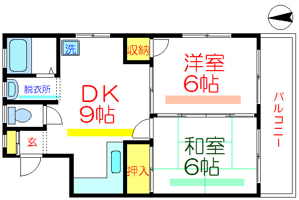 神谷マンション  間取り図