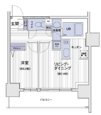 エスティメゾン大島  間取り図