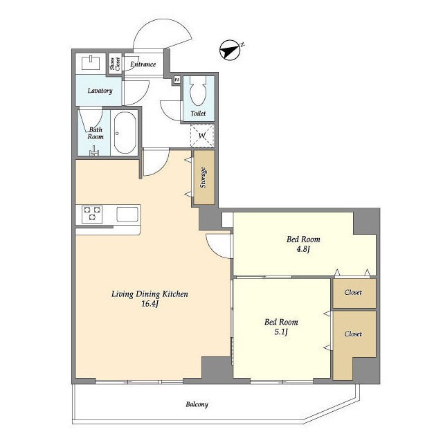 アルファコート亀戸２ 間取り図