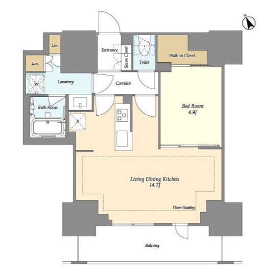 オアーゼ日暮里レジデンス  間取り