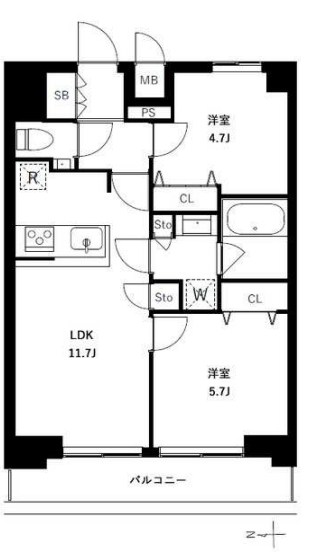 アーバンパーク浅草Ⅱ 間取り