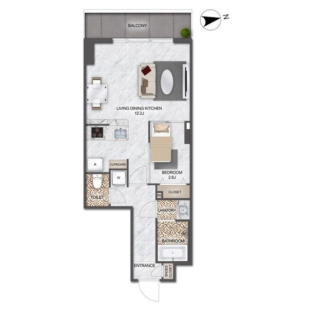 アルファコート亀戸２ 間取り