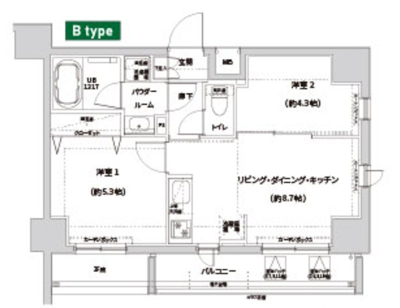 ガレリアレジデンス南千住 間取り