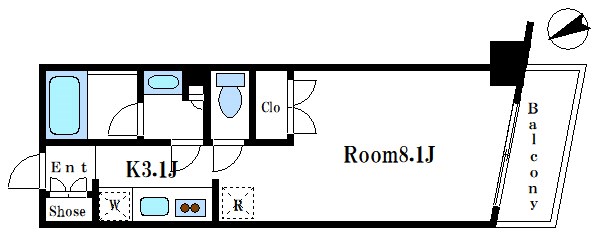 パークアクシス銀座イースト 間取り