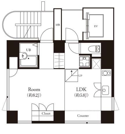 辰巳アパートメントハウス 間取り図