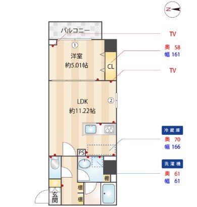 Alivis西葛西sulista 間取り図