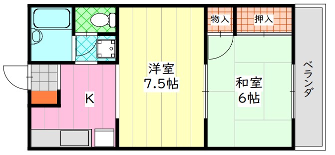 ハイツフジケン 間取り
