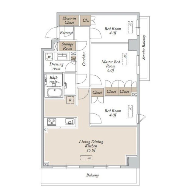 HF東尾久レジデンス 間取り