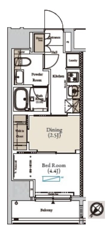 アーバンコア月島  間取り図