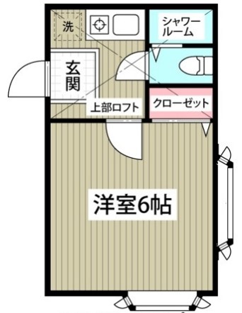 ローズアパート 101号室 間取り