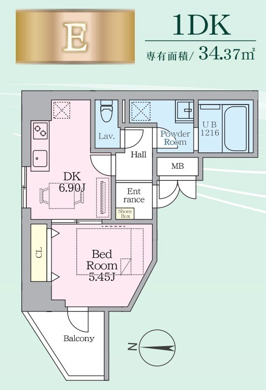 Daiwaグレイスメゾン亀戸 間取り図