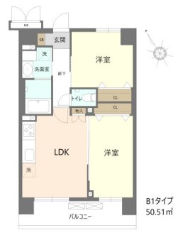 マリンルージュ浦安 間取り図