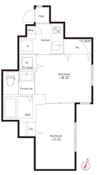 ルナコート小岩 間取り図