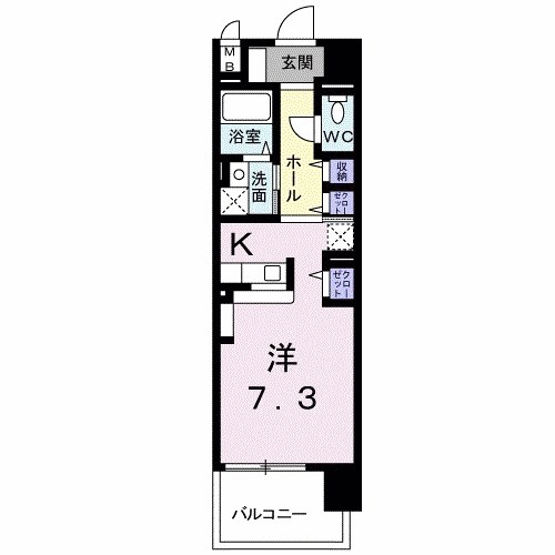 プラティーク六町 間取り