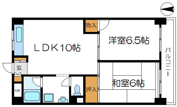 サンハイツ野村  間取り