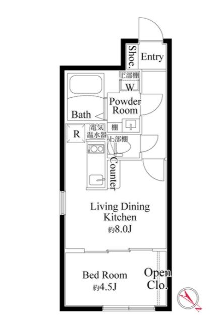 CASA　GRAZIE　東日暮里 間取り