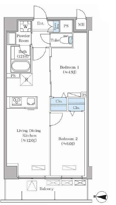 Daiwa　Grace　Maison亀有 間取り