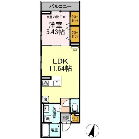ルリアン綾瀬Ⅱ 間取り