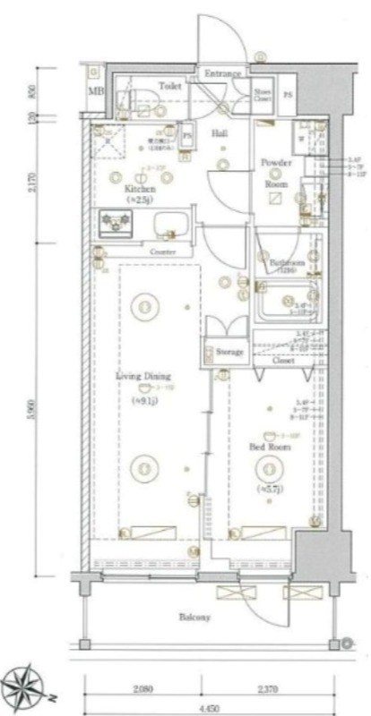 ジェノヴィア王子神谷スカイガーデン 間取り図