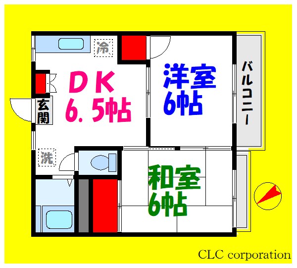 マインコーポⅡ 201号室 間取り